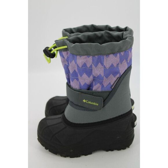 Columbia Boots Pink & Purple Chevron Girls (BC 1327-054) Winter Snow Size 10 - Picture 1 of 10